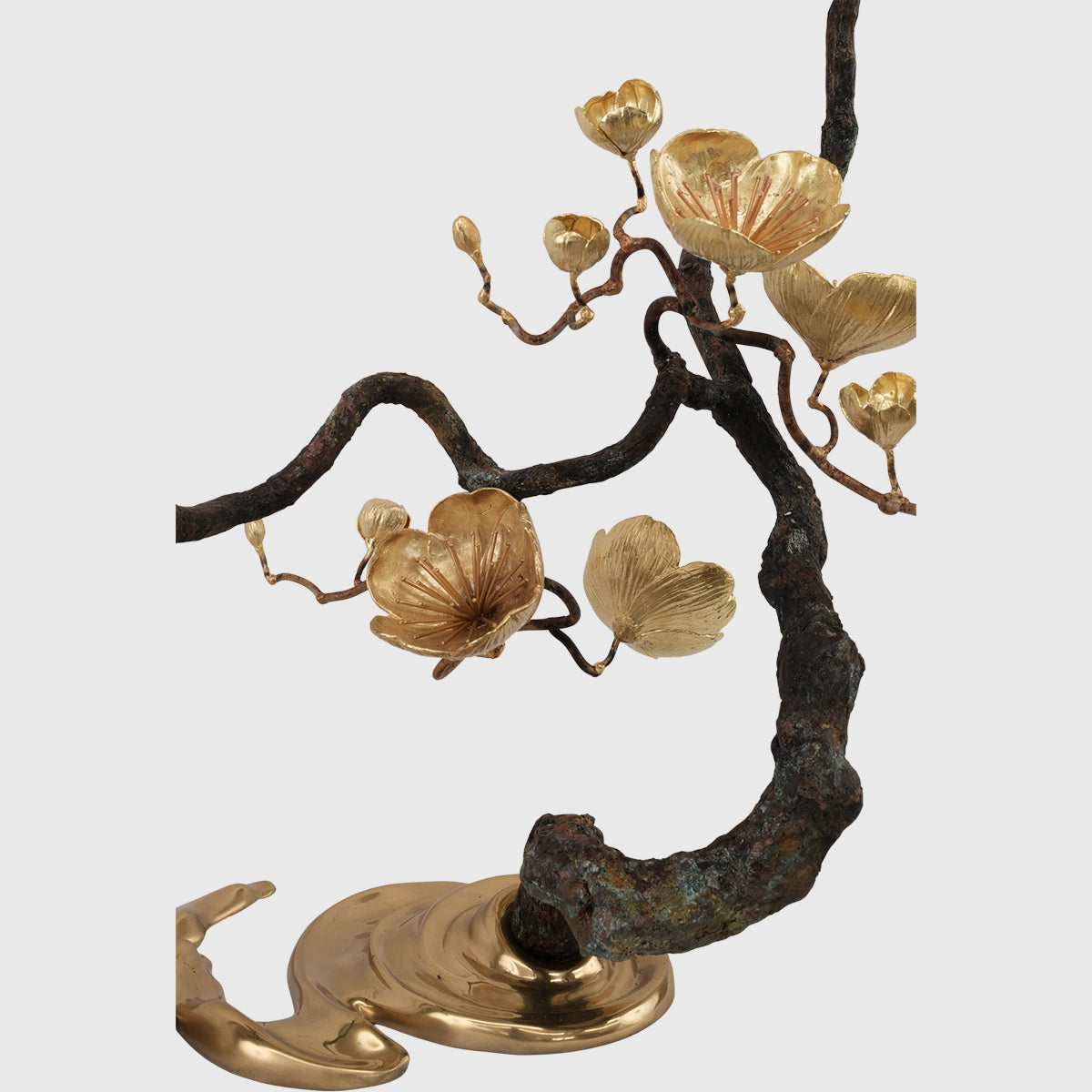 Bronze Blossom Waterfall Sculpture Right