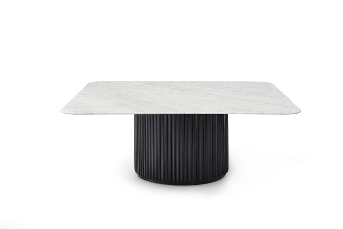 Lantine Marble Coffee Table - Matt Black