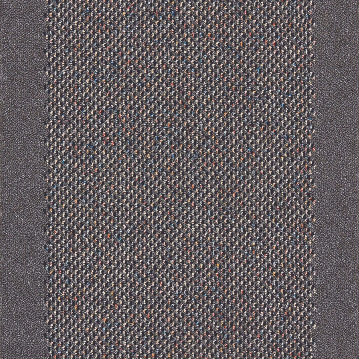 Washable Bordered Dark Grey Rug | 110D
