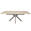 Cote Extending Dining Table in Travertine Ceramic - 140-200cm