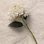Cream Faux Hydrangea Single Stem Flower