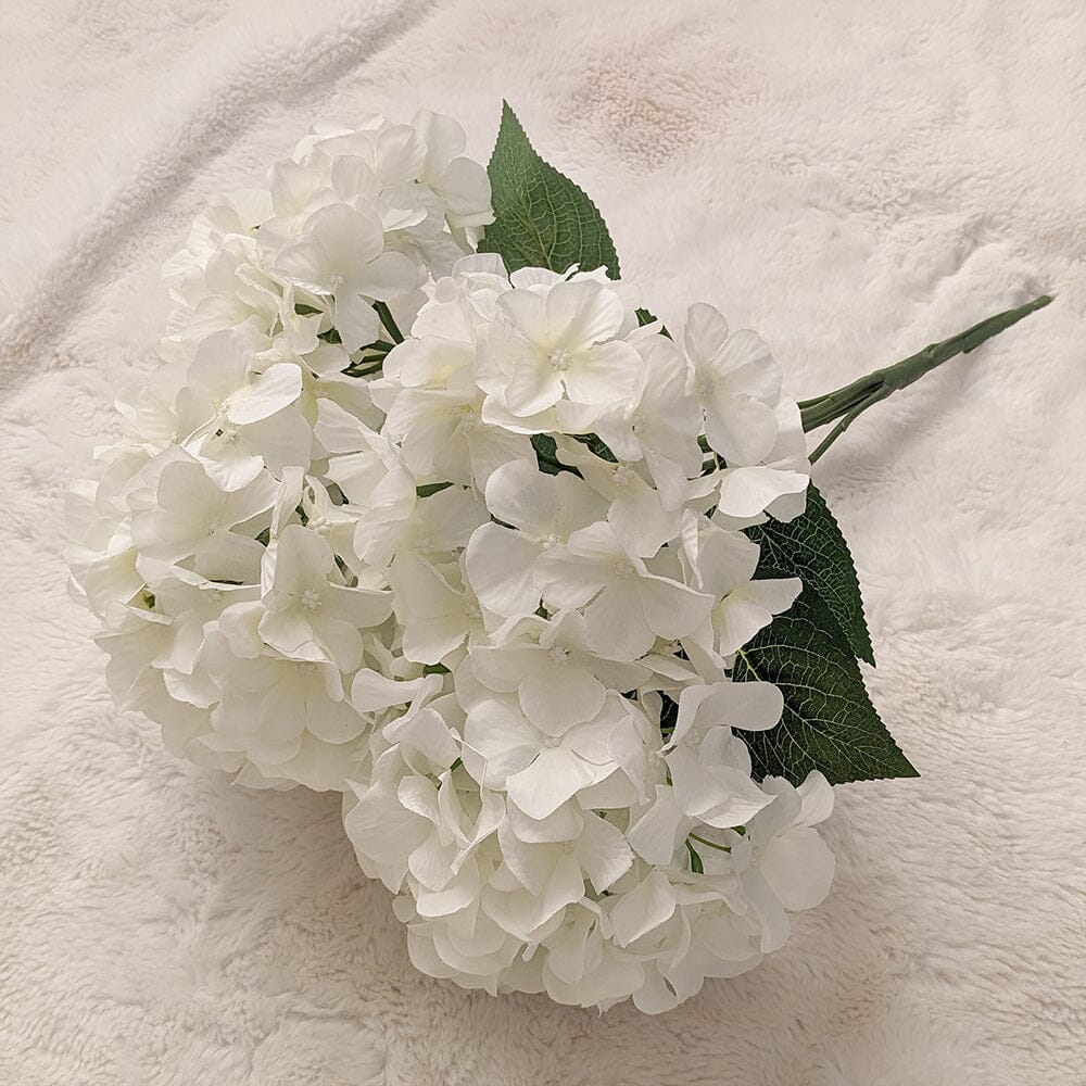 Cream Hydrangea Faux Floral Bunch