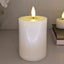 Cream Realistic LED Candle - 10cm