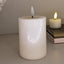 Cream Realistic LED Candle - 10cm