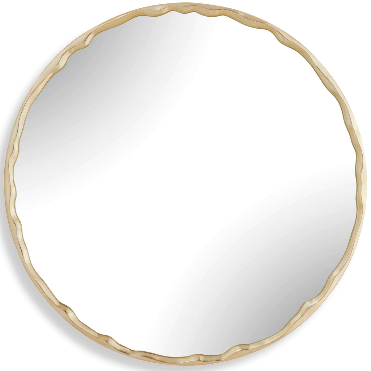 Crinkle Round Mirror