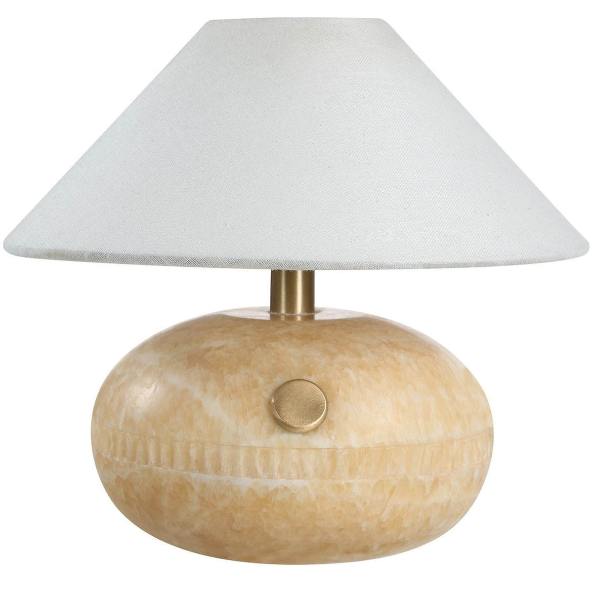 Curling Stone Rechargeable Mini Lamp in Honey Onyx