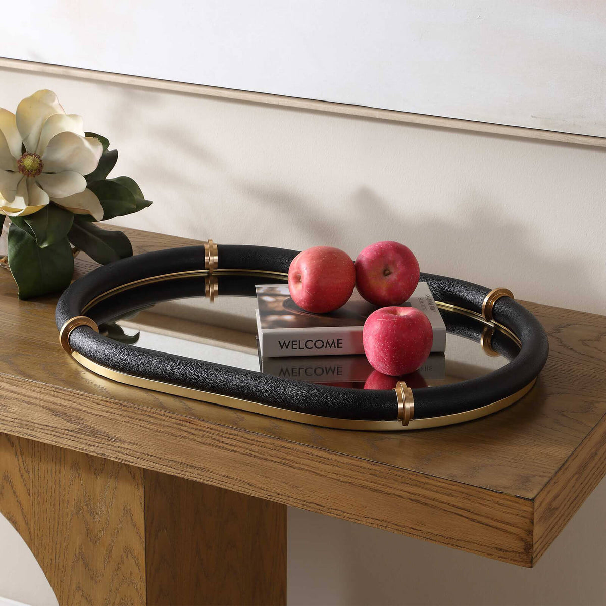 Cyprus Black Oval Tray