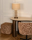 Pouffe & Footstool Ciela brown labyrinth