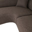Sofa Pandora brown chunky lounge left