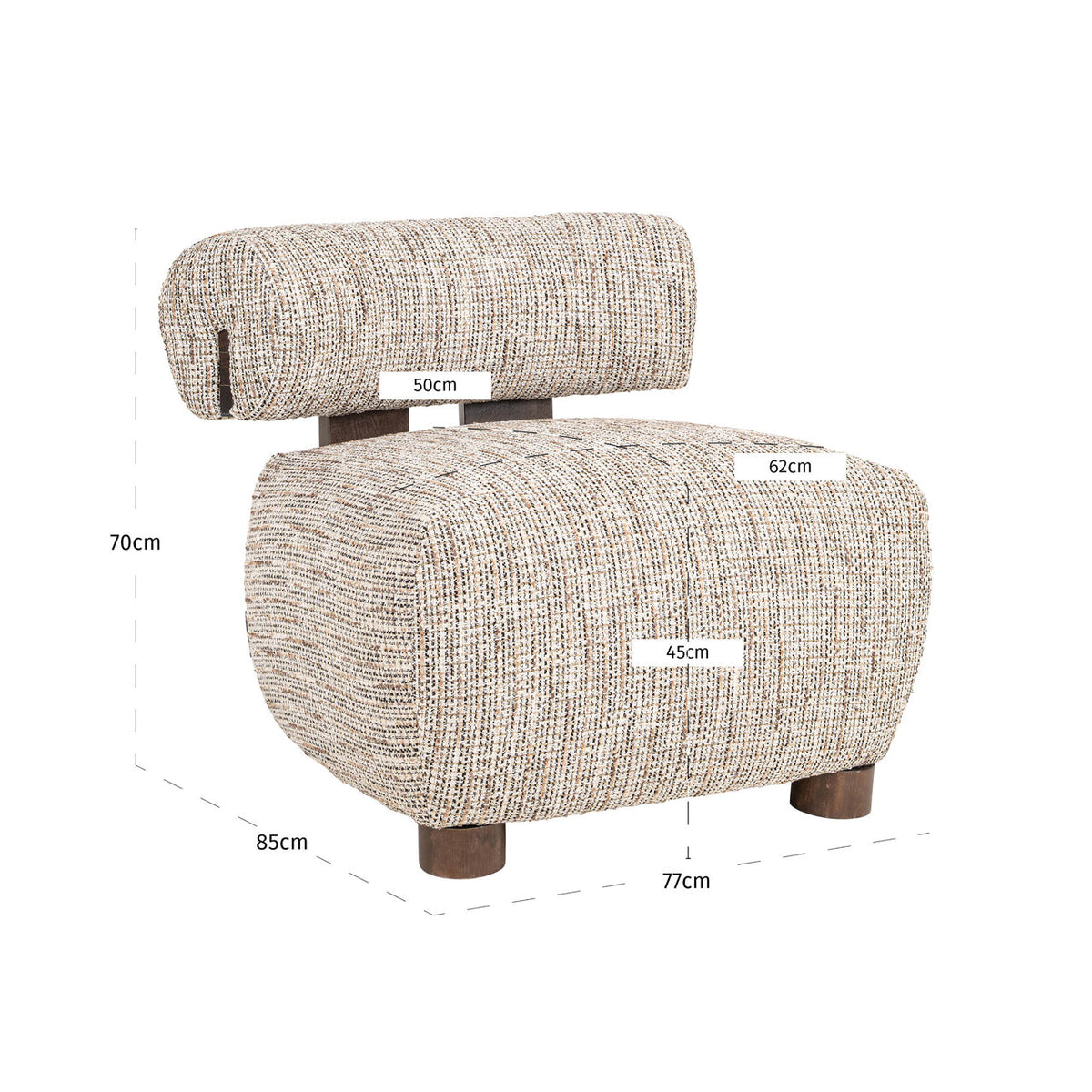 Lounge chair Arabella customized fire retardant