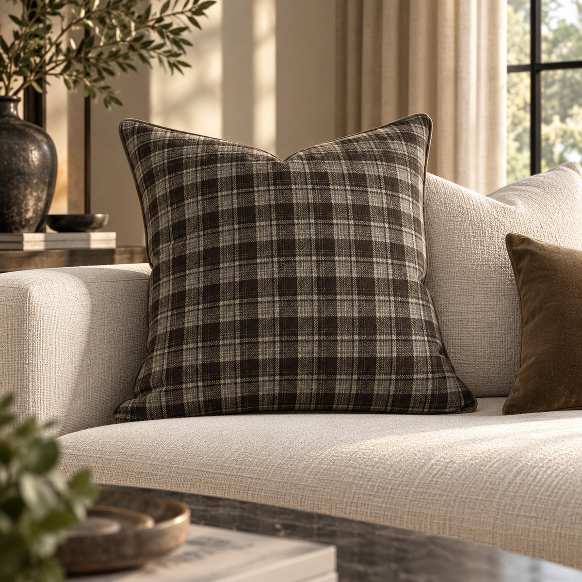 Paul Moneypenny Checkedout Cushion