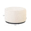 Pouffe & Footstool Lexie beige chevron  70Ø