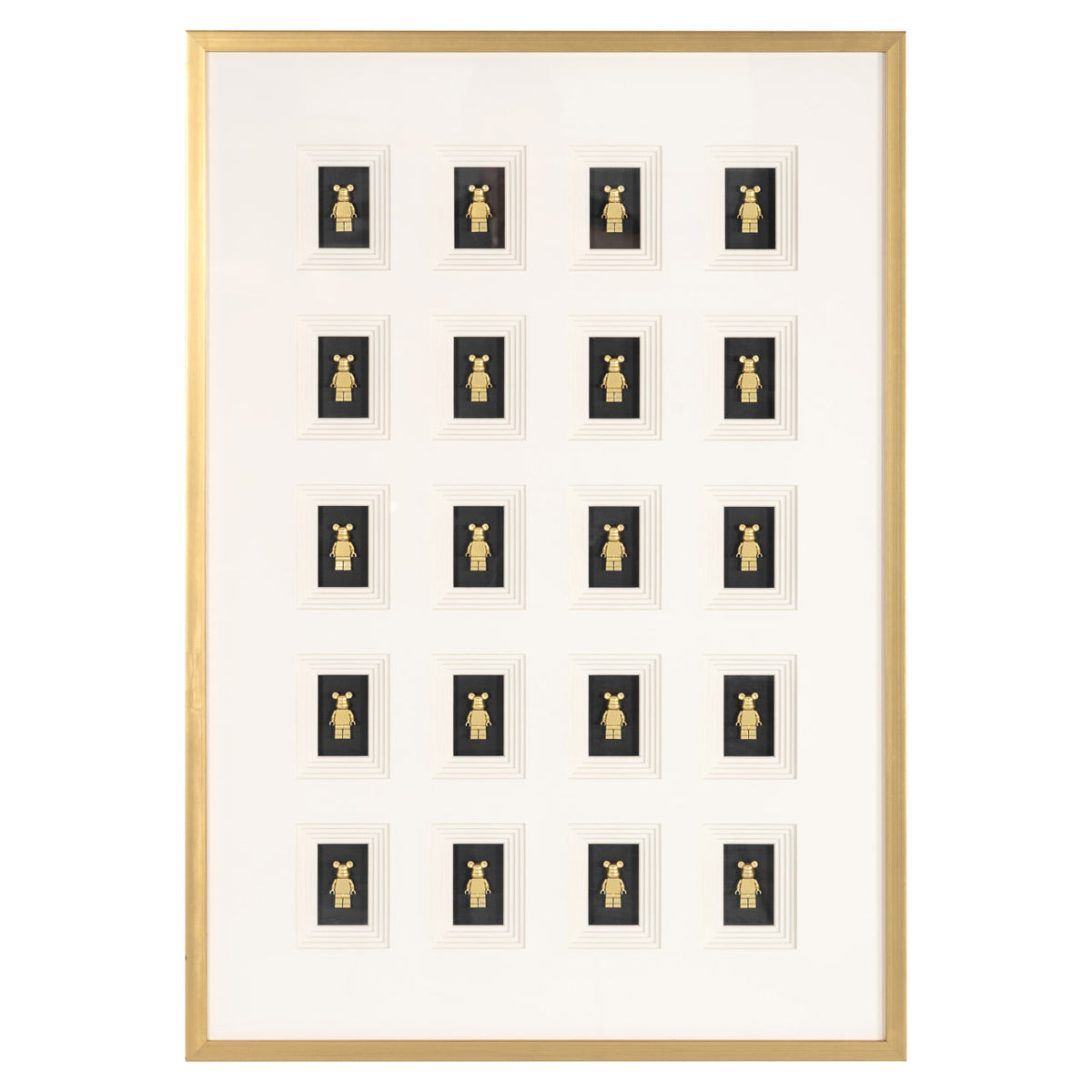 Wall art Bear black/gold 