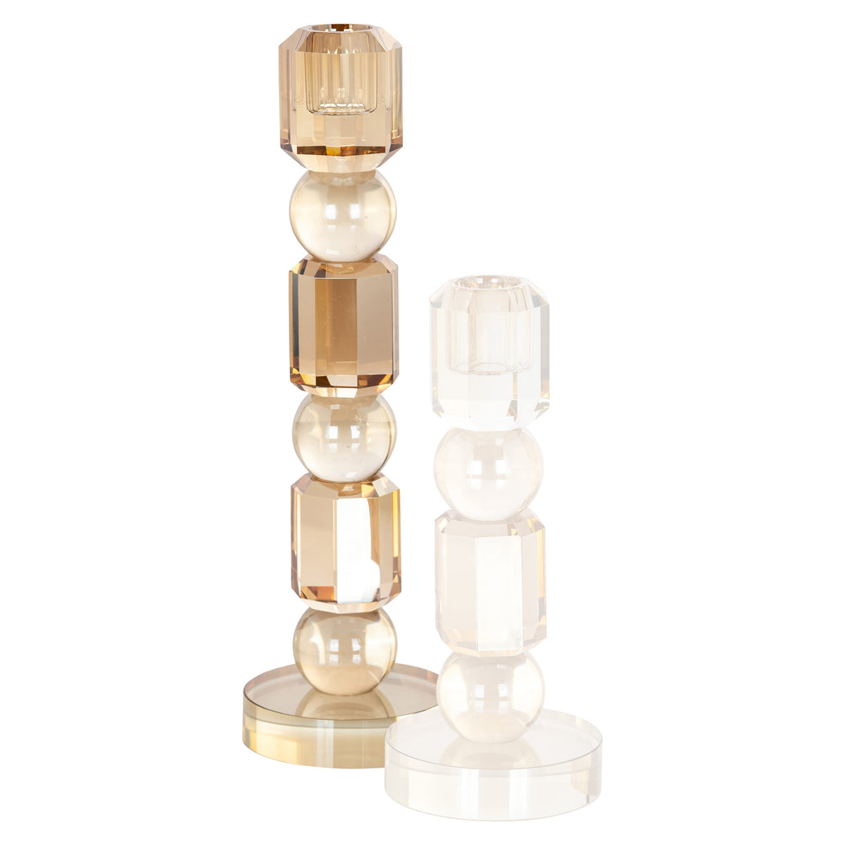 Candle holder Meral brown large