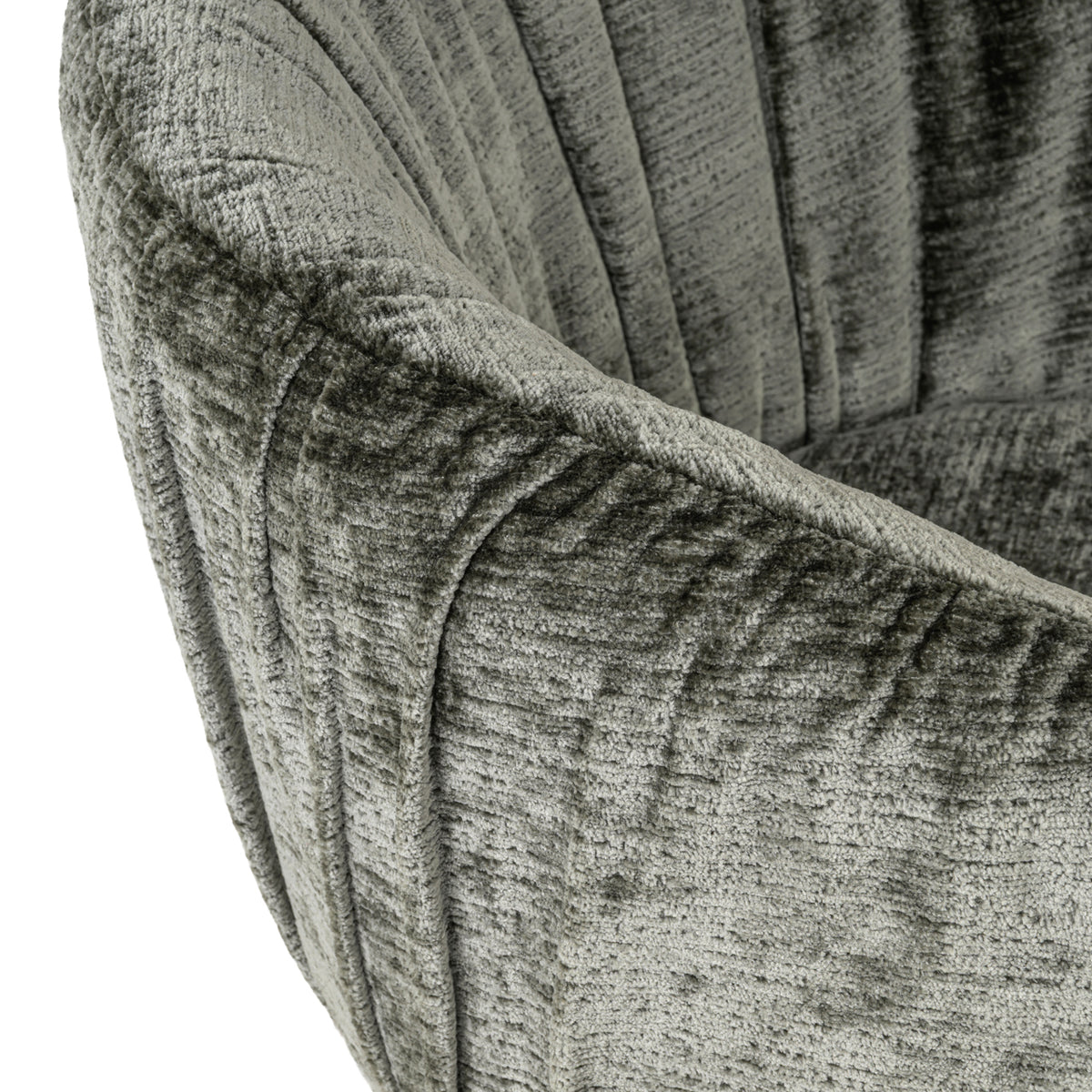 Dining chair Cassi sage chenille swivel