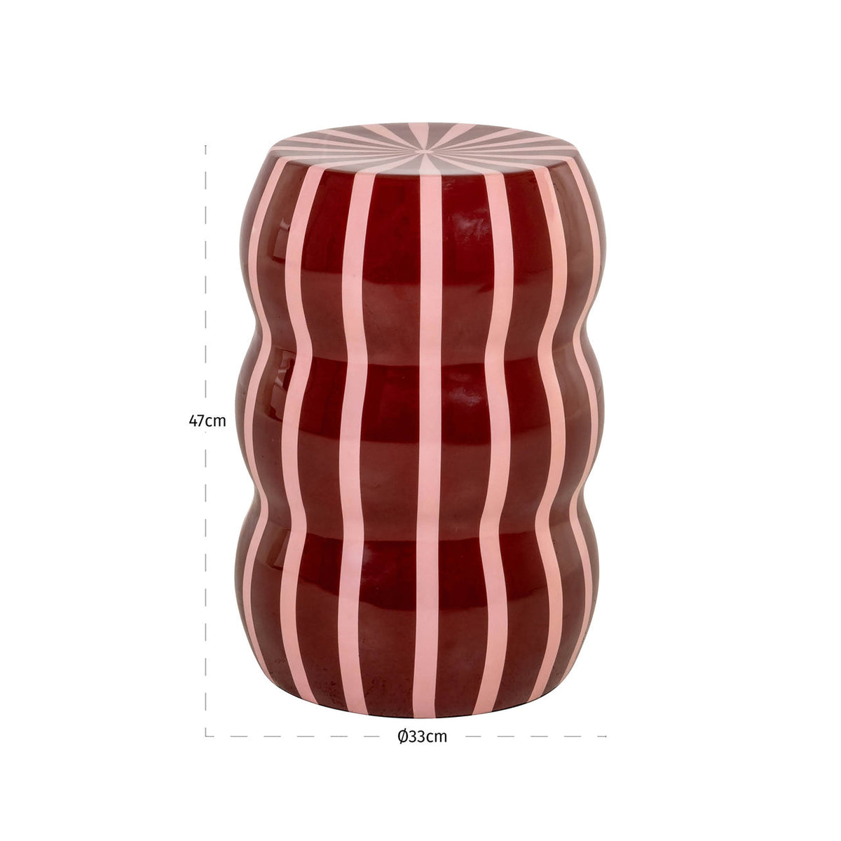 End table Yalou red