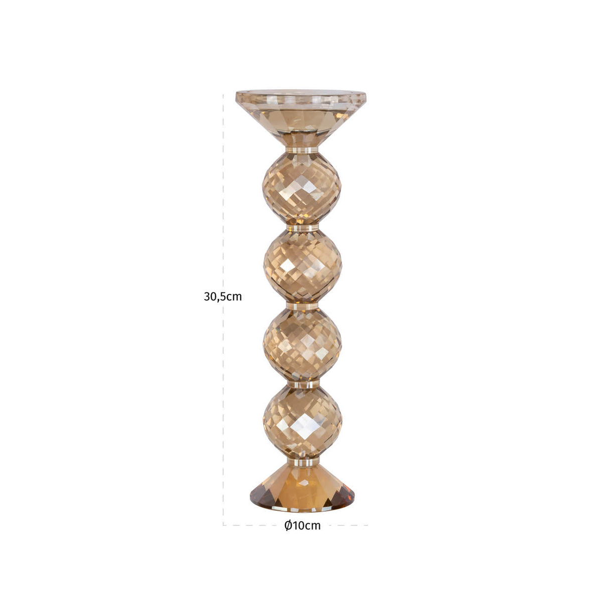 Candle holder Channah Champagne large