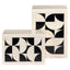 Storage box Flake white (Set of 2)