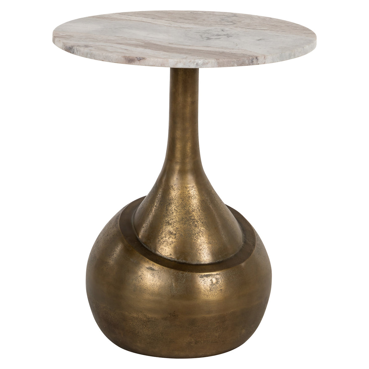 End table Sia brushed gold