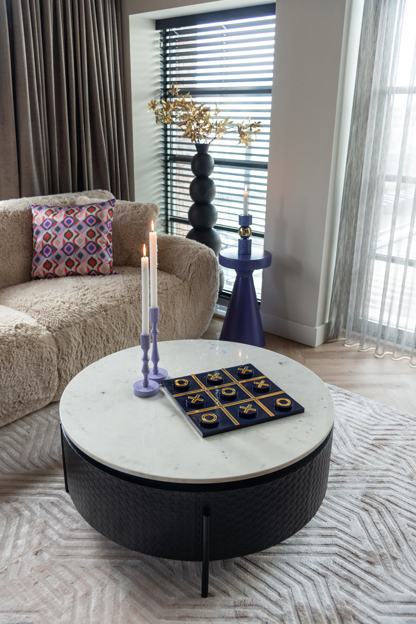 Candle holder Febe purple