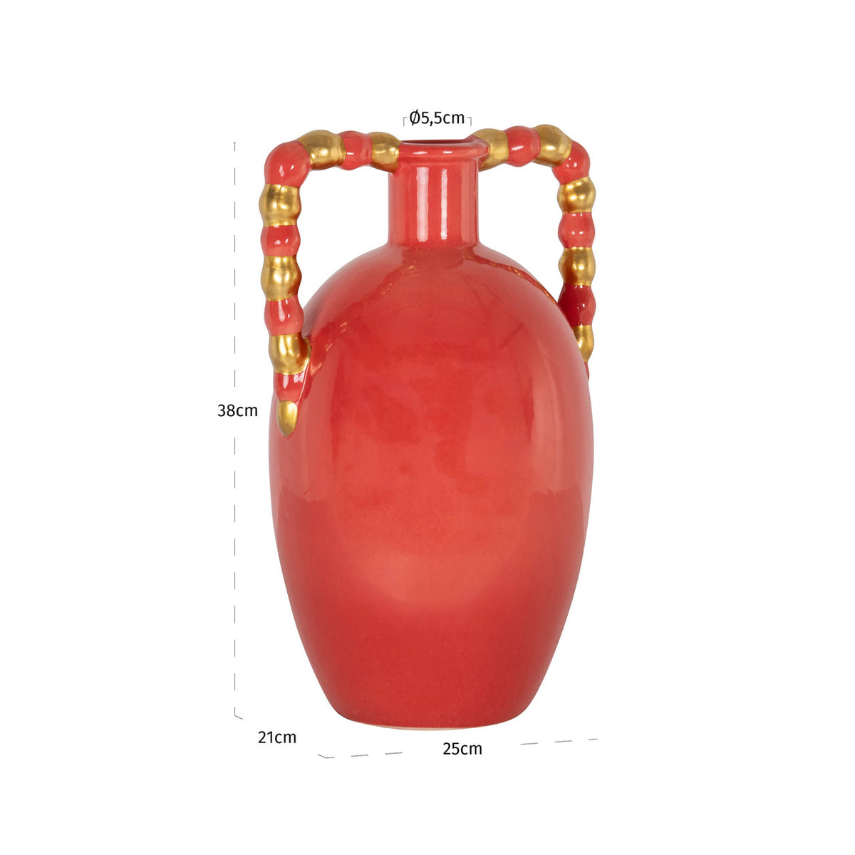 Vase Davita orange small