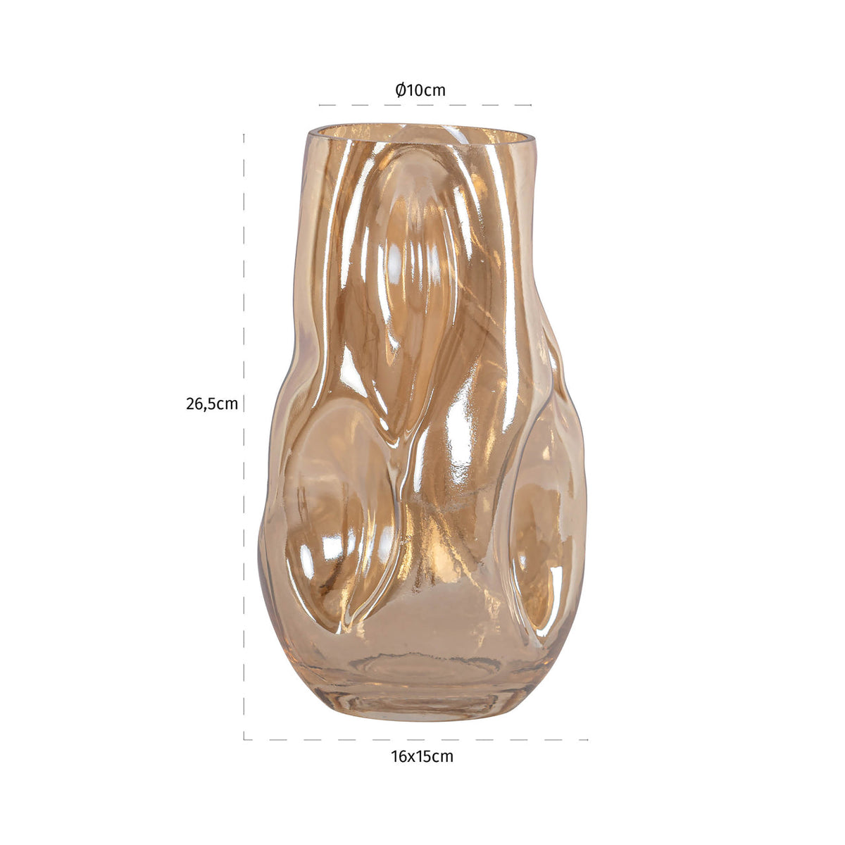 Vase Nynke brown