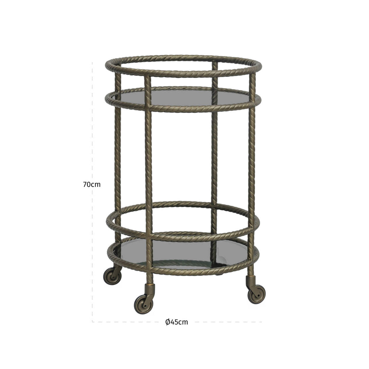 Trolley Macallan brass antique