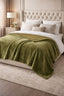Malini Cosy Olive Throw