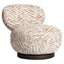 Lounge chair Jace beige tiger swivel