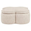 Pouffe & Footstool Corbeau sand tweed