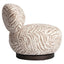 Lounge chair Jace beige tiger swivel