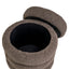 Pouffe & Footstool Adele brown chunky