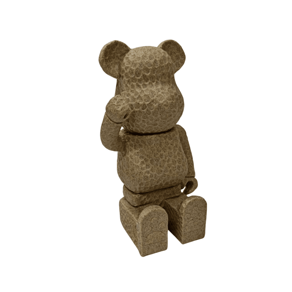 Decorative Stone Effect Sitting Bear Ornament