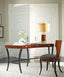 Dining Chair High Lustre Klismos in Brown Leather