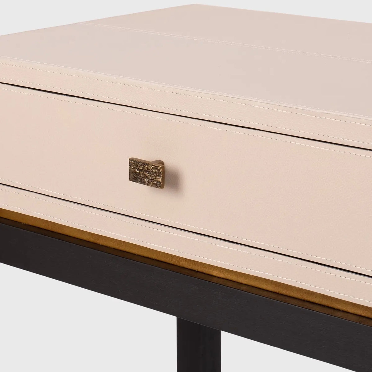 Barrington Console 2 Drawer Pumice Leather