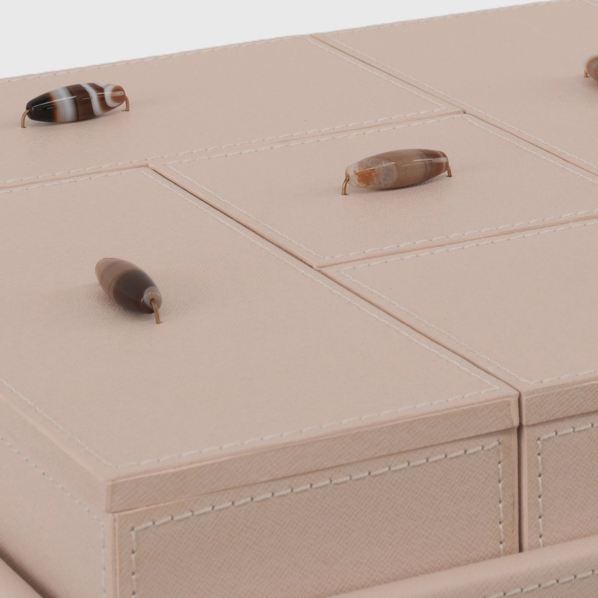 Desk Set Blush Leather