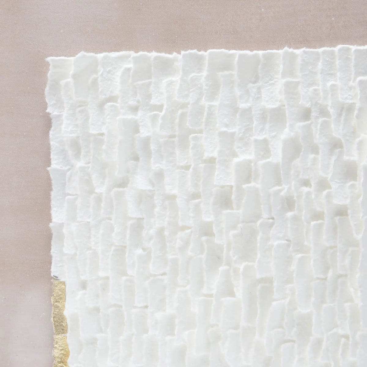 White Mosaic Handmade Dimensional Paper Wall Art