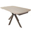 Cote Extending Dining Table in Travertine Ceramic - 140-200cm