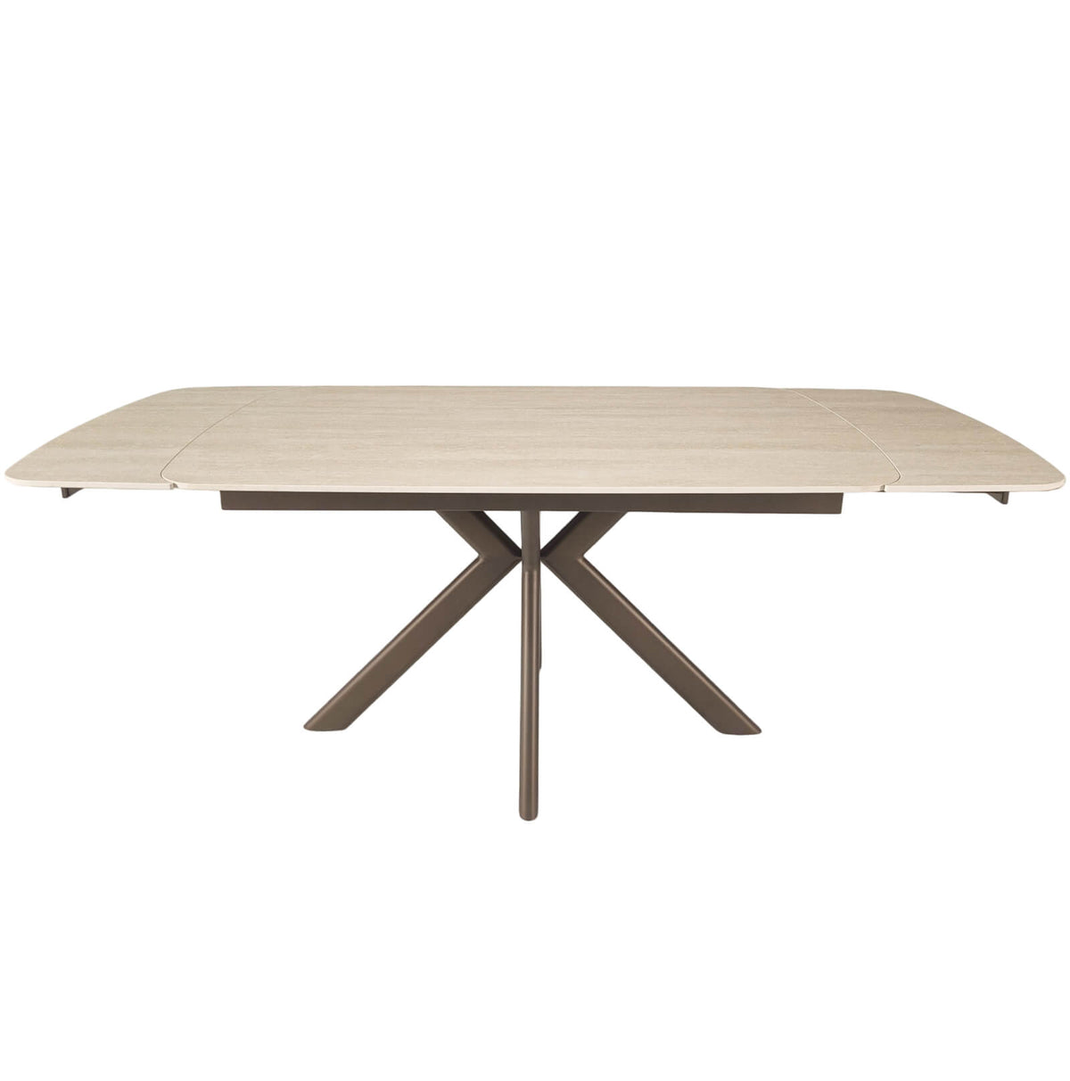 Cote Extending Dining Table in Travertine Ceramic - 140-200cm
