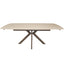 Cote Extending Dining Table in Travertine Ceramic - 140-200cm