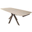 Cote Extending Dining Table in Travertine Ceramic - 140-200cm