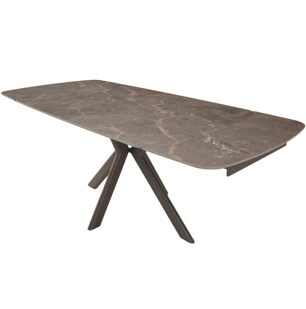 Cote Extending Dining Table in Latte Stone Ceramic - 140-200cm