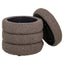 Pouffe & Footstool Adele brown chunky