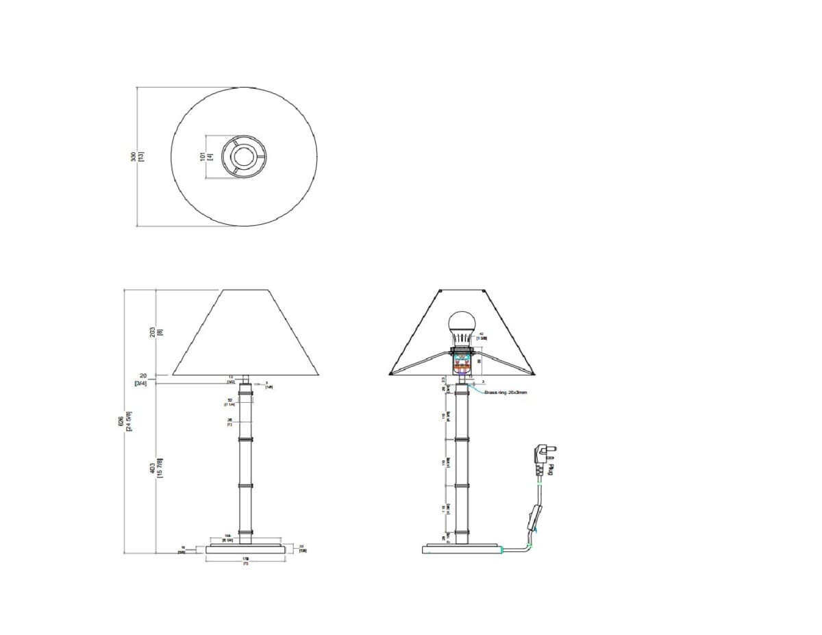 DI Designs Lighting Lamp | Bamboo Gesso House of Isabella UK