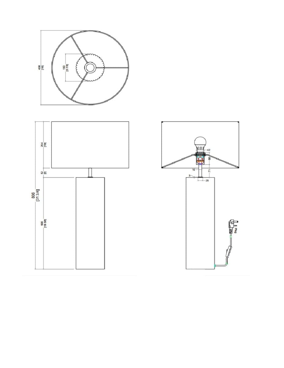 DI Designs Lighting Lamp | Large Ribbed Gesso House of Isabella UK