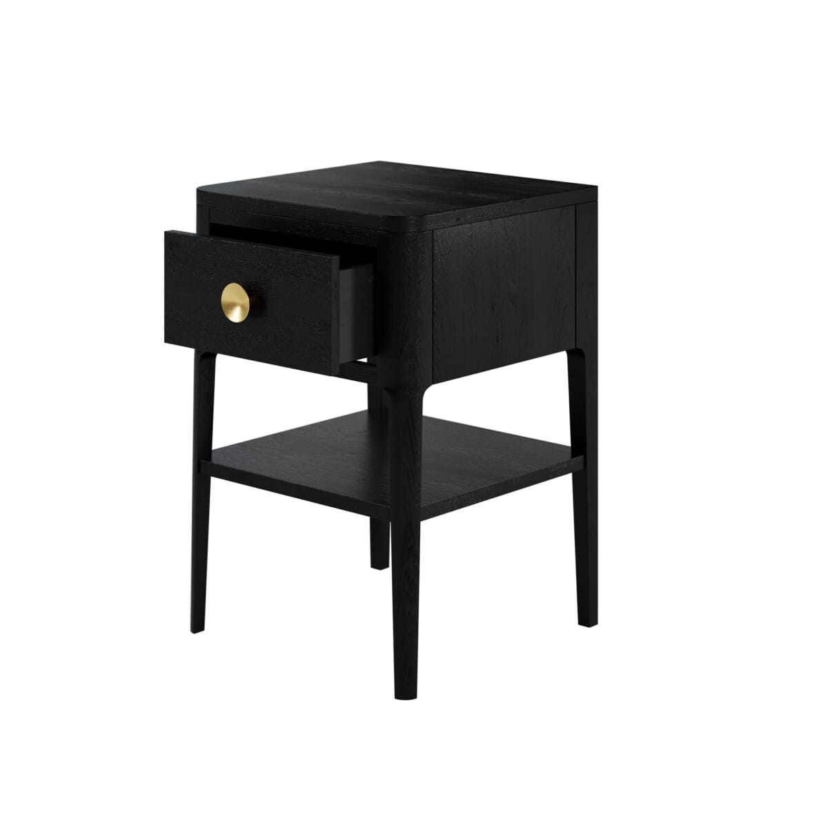 DI Designs Living Abberley Bedside Table | One Drawer | Black House of Isabella UK
