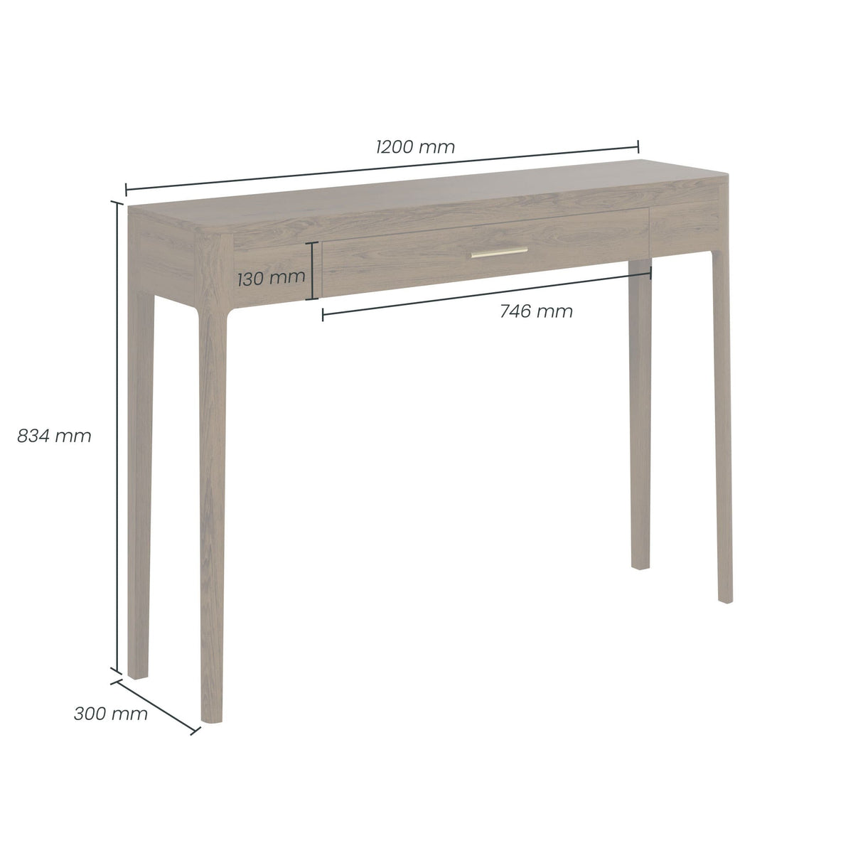 DI Designs Living Abberley Console Table | Oak House of Isabella UK