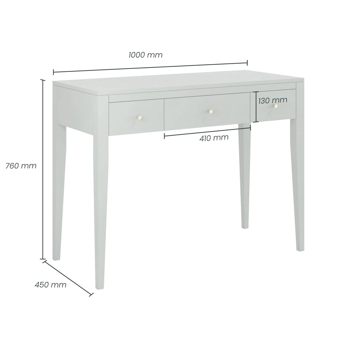 DI Designs Living Alton Console Table | Pigeon Grey House of Isabella UK