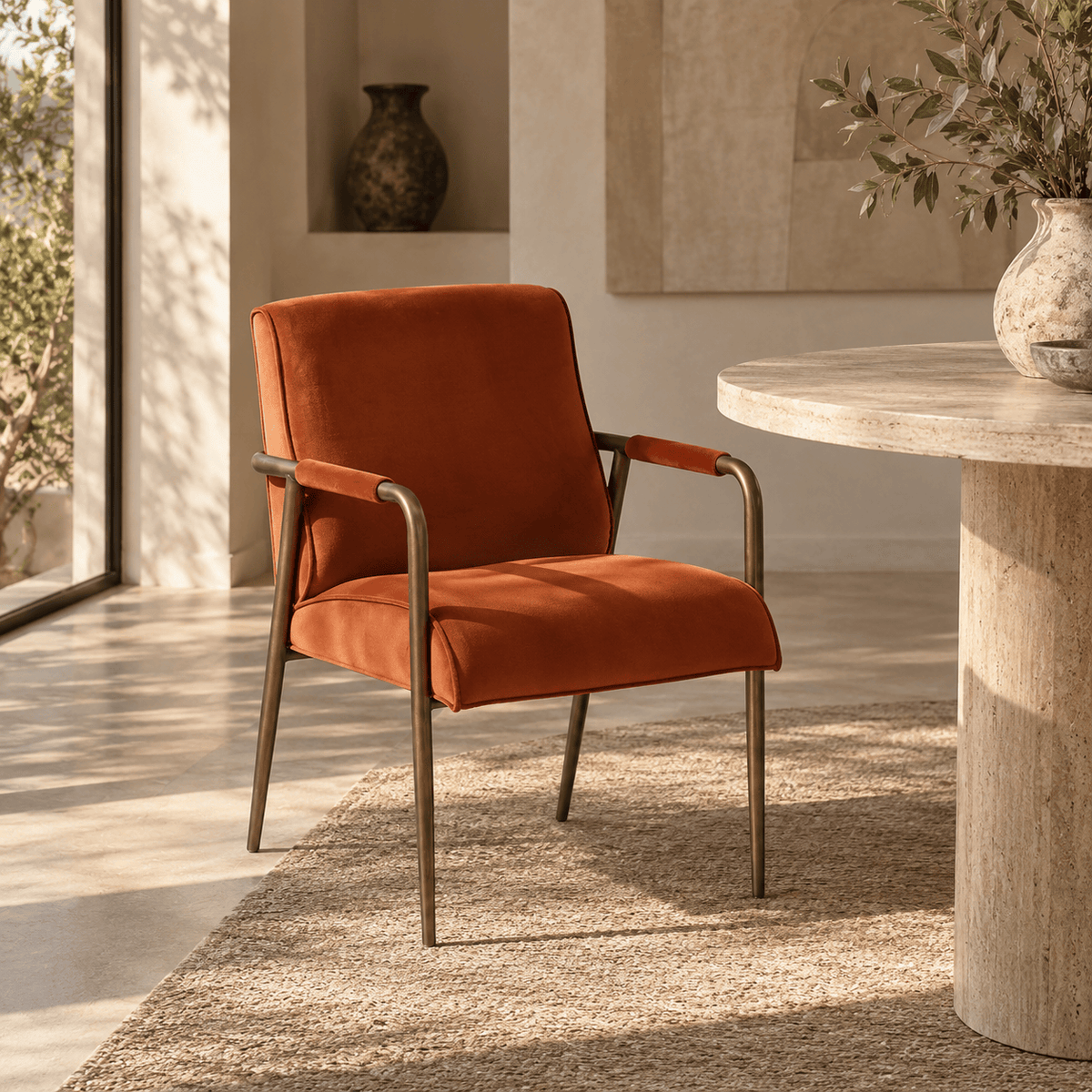 DI Designs Living Campden Club Chair | Rust Orange House of Isabella UK