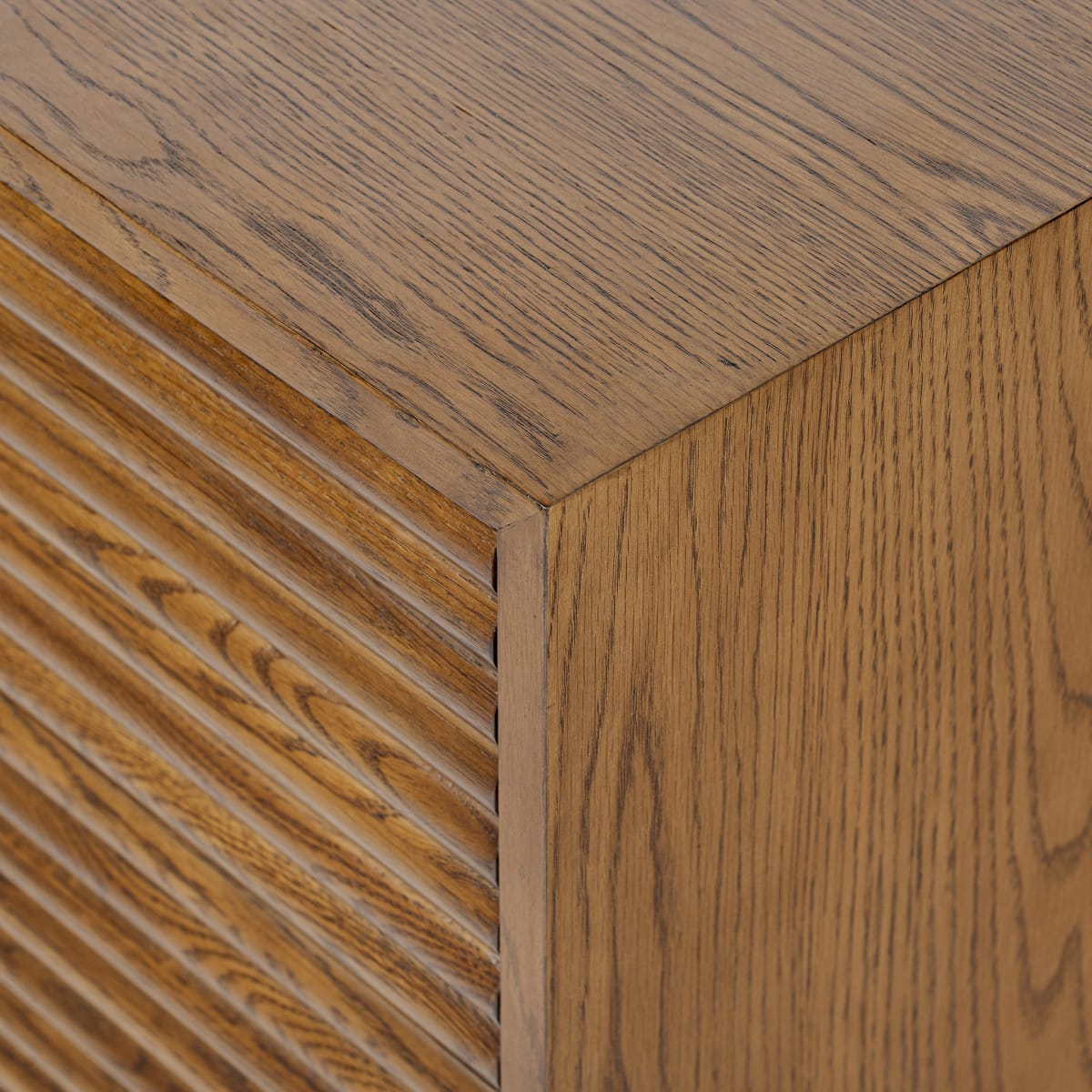 DI Designs Living Charlton Bedside Table | Oak in Walnut Finish House of Isabella UK